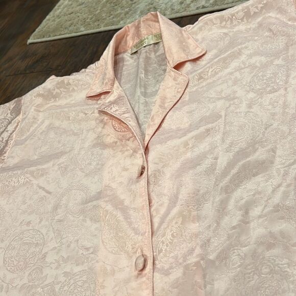 Vintage Victoria’s Secret Gold Label Pink Floral Print Top size S / P but check - Picture 3 of 5